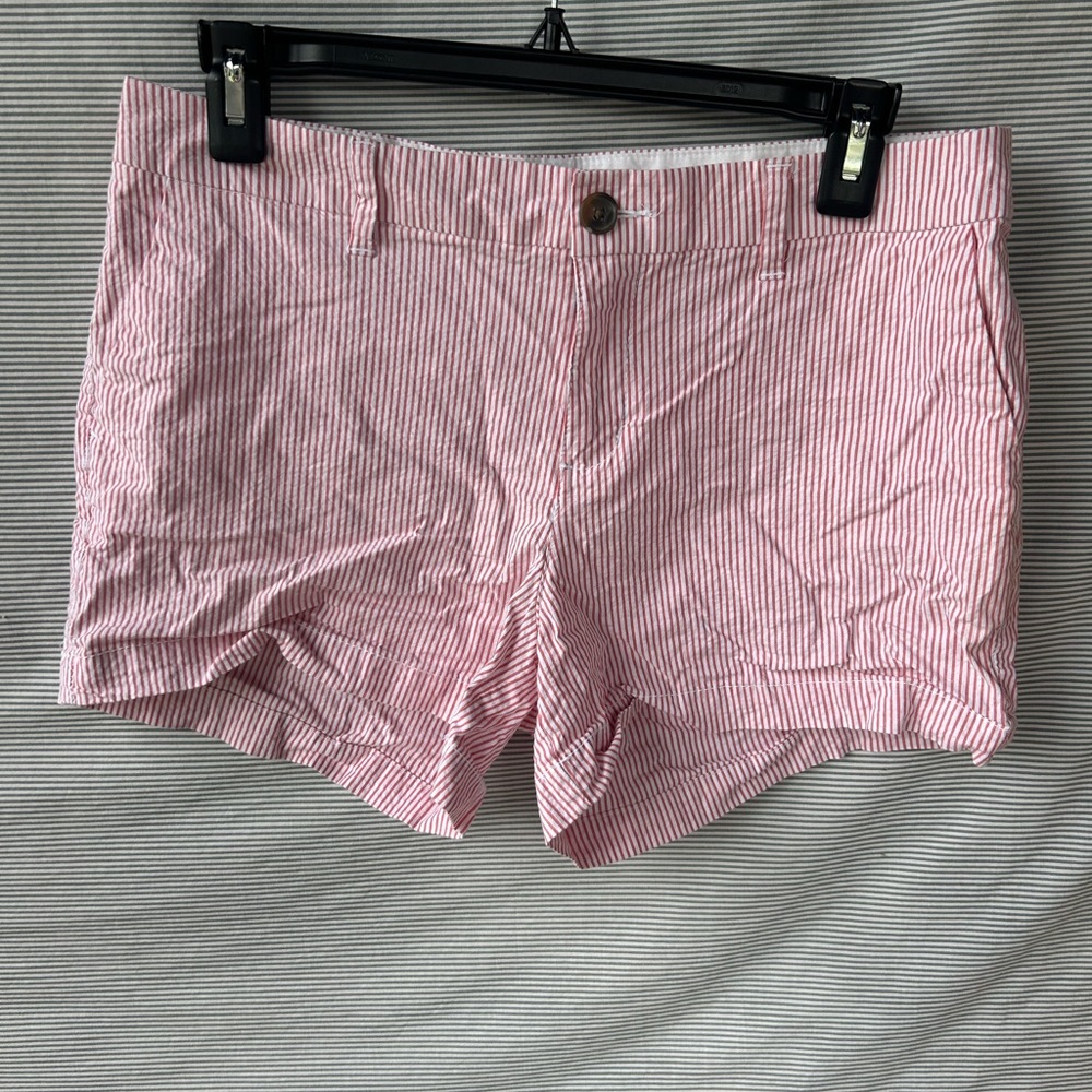 CLOSEOUT - Pink/Red Striped Women's Shorts